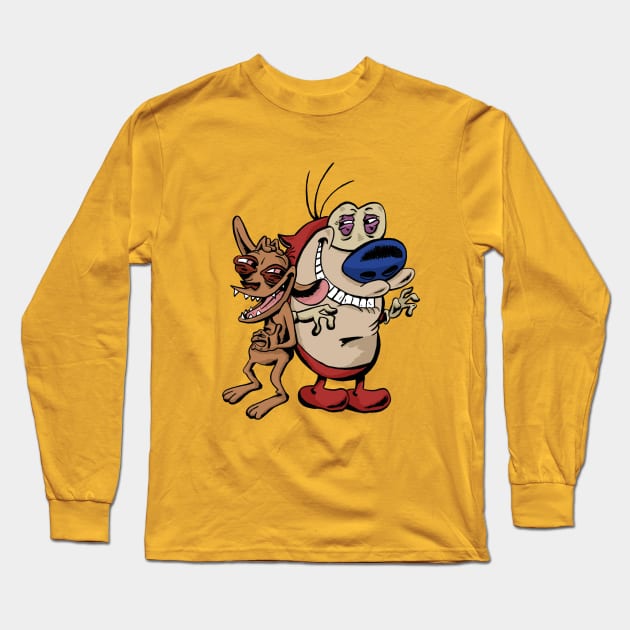 Ren and Stimpy Long Sleeve T-Shirt by Black Snow Comics